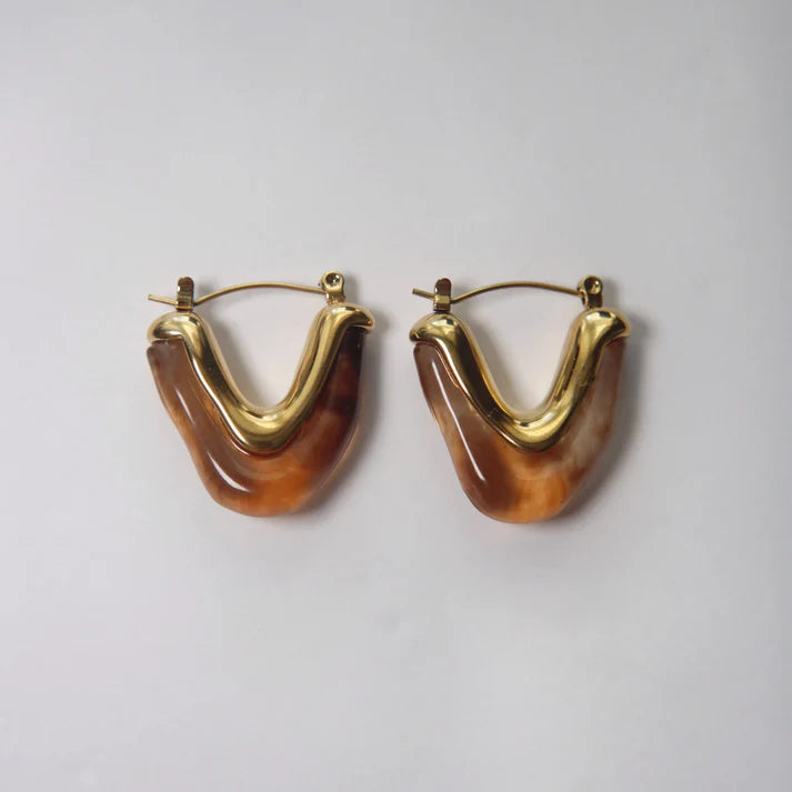 Aurea Acrylic Hoop Earrings
