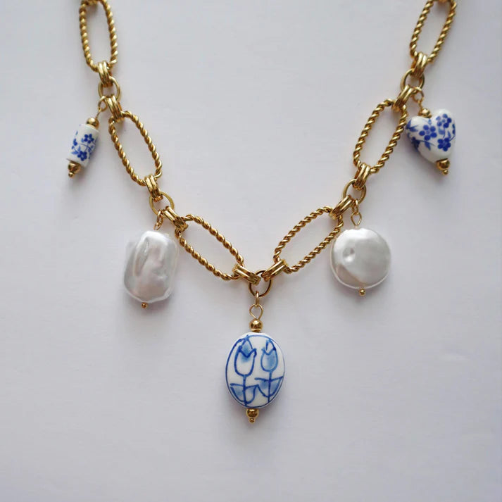 Blue Charm Necklace