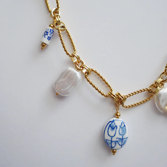 Blue Charm Necklace