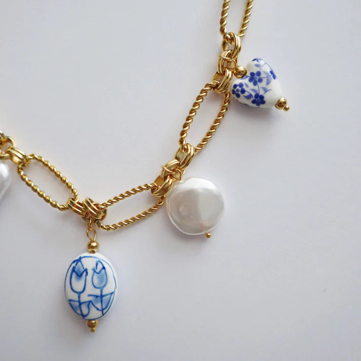 Blue Charm Necklace