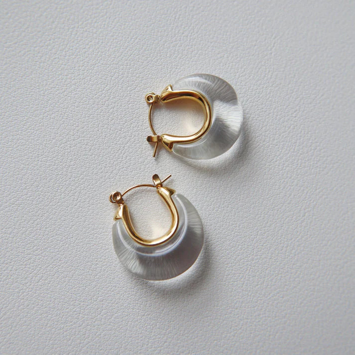 Lunea Crystal Hoops