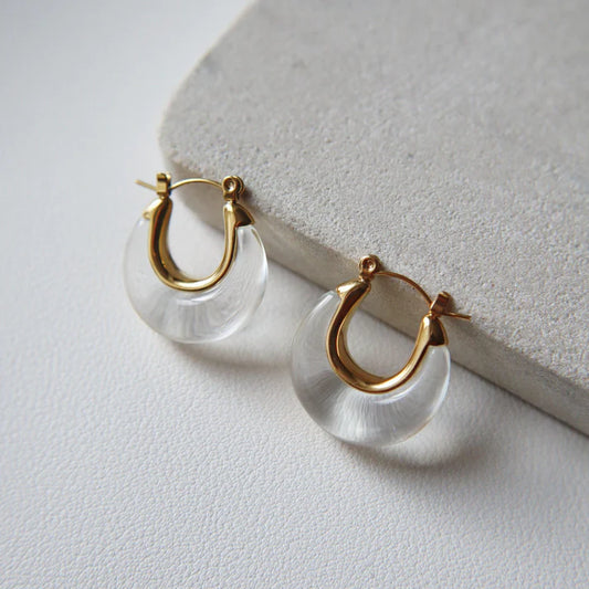 Lunea Crystal Hoops