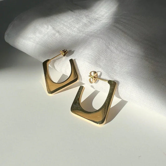 Sera Square Hoop Earrings