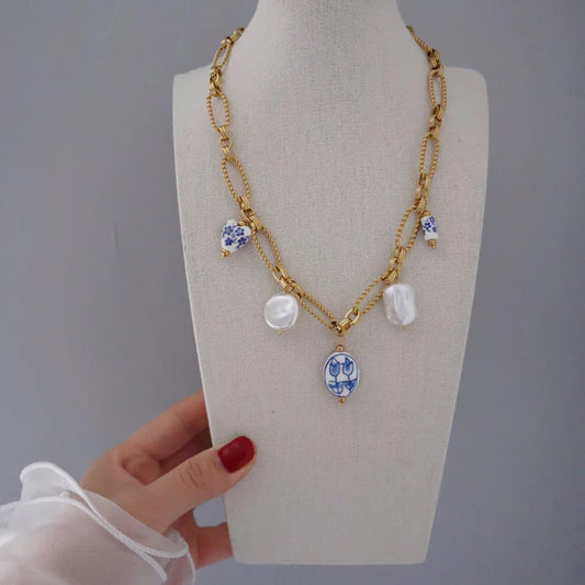 Blue Charm Necklace
