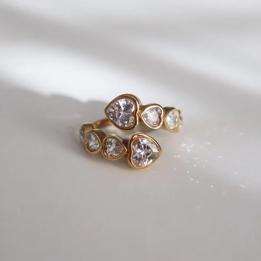 Amélie Heart Stone Ring