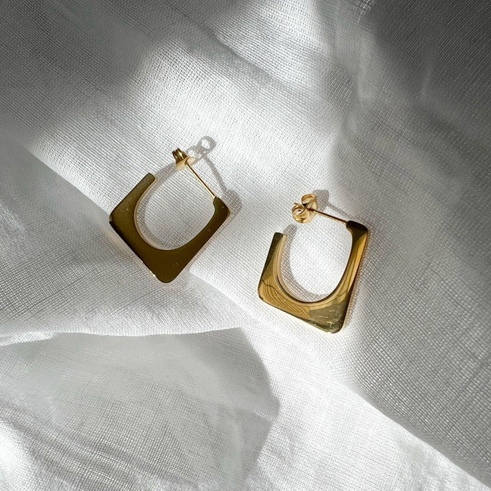 Sera Square Hoop Earrings