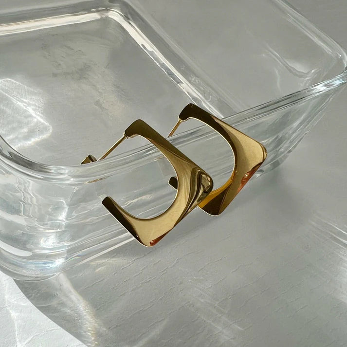 Sera Square Hoop Earrings