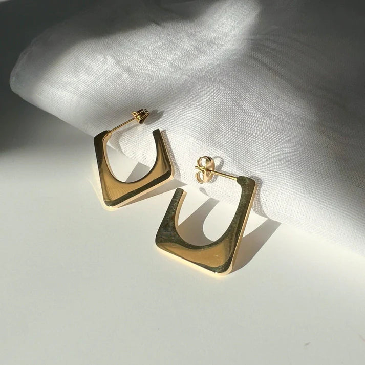 Sera Square Hoop Earrings