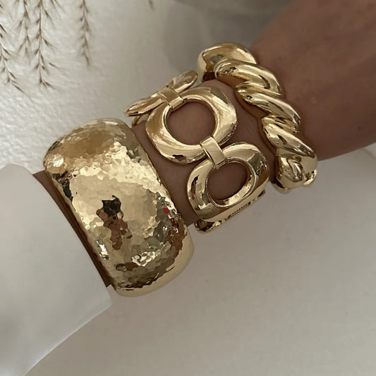 Evora™ Elegant Gold-Plated Chain Bracelet